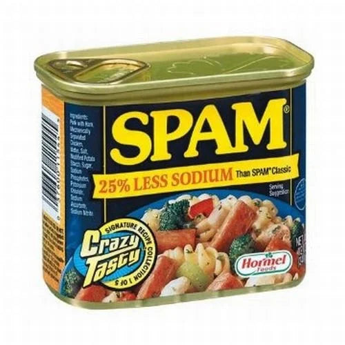 Spam Less Salt 12 Oz (Pack Of 6)